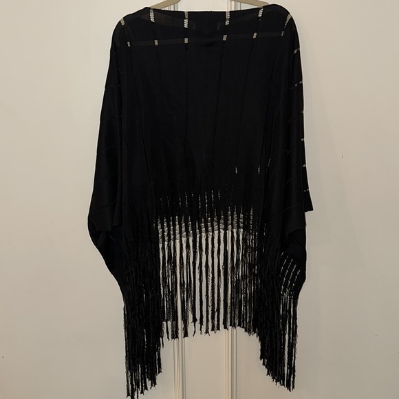 NWT Rare Tom Ford for Yves Saint Laurent YSL S/S 2002 Silk Poncho Cape one size - Picture 9 of 13